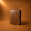 Slim Trifold Wallet for Men, Genuine Leather